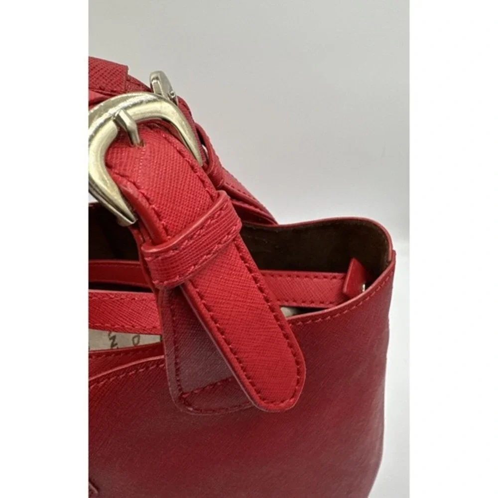 Dkny red saffiano